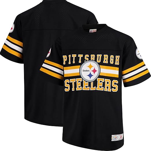 NFL Official Adults Soft Mesh Vintage Beast Mode T-Shirt - Unisex|Pittsburgh Steelers