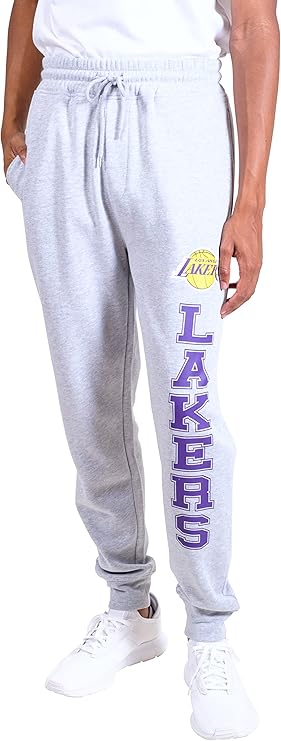 Ultra Game NBA Official Men’s Super Soft Jogger Sweatpants - Unisex, Los Angeles Lakers|Los Angeles Lakers