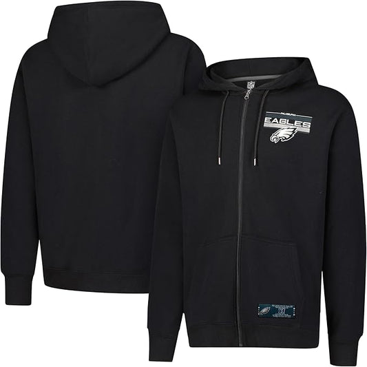 NFL Official Adults Super Soft Supreme Full Zip Hoodie Sweatshirt Jacket - Warm Polyester Blend - Unisex|Philadelphia Eagles