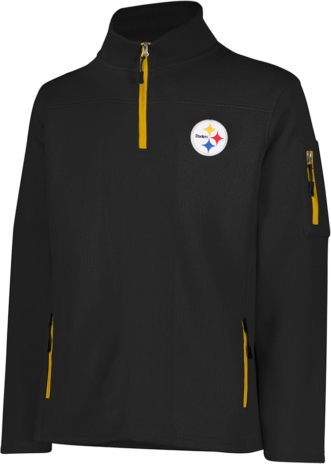 NFL Official Adults Quarter Zip Super Soft Pullover Sweatshirt with Zi UltraGameShop