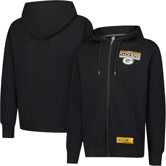 NFL Official Adults Super Soft Supreme Full Zip Hoodie Sweatshirt Jacket - Warm Polyester Blend - Unisex|Green Bay Packers