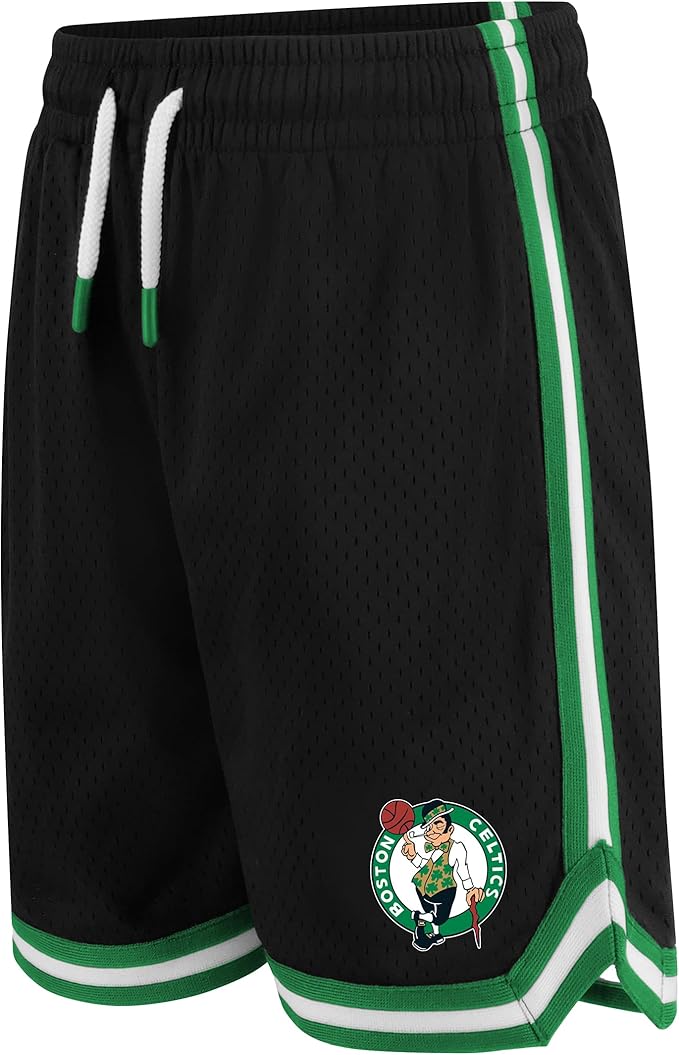 Ultra Game Youth's NBA Official Super Soft Tank Top & Shorts 2-Piece Set, Boston Celtics, Black|Boston Celtics