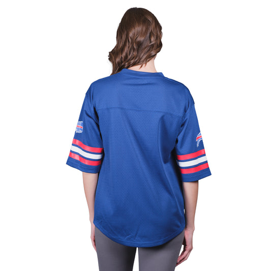 NFL Official Women's Soft Mesh Vintage Gameday Shirt|Buffalo Bills