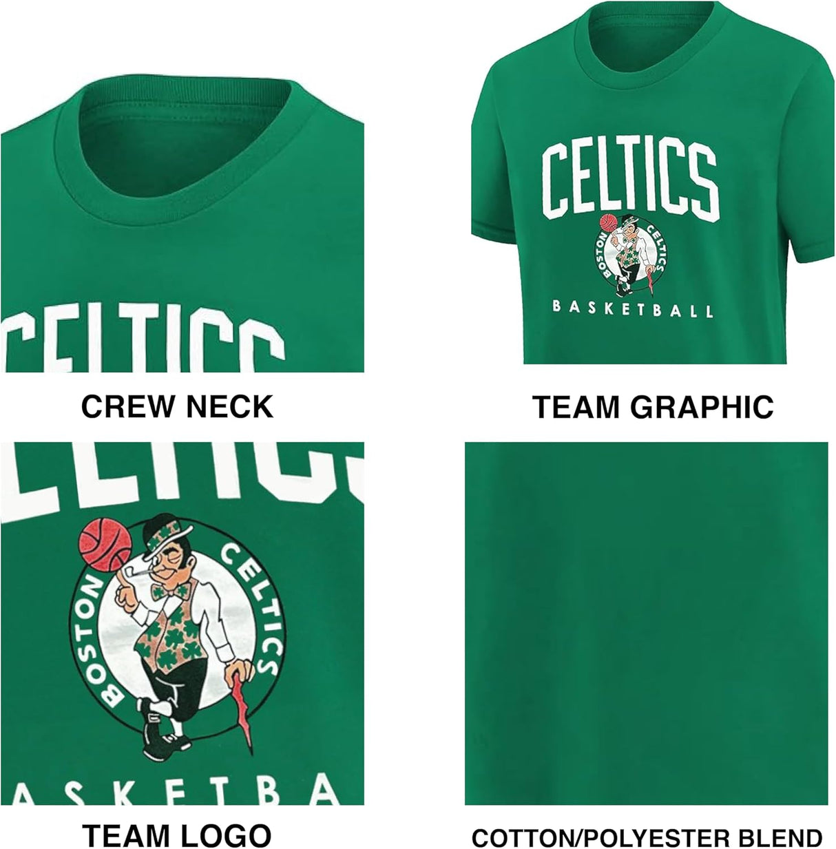 Ultra Game NBA Official Men's Official Teamster Short Sleeve T-Shirt, Milwaukee Bucks, Team Color|Milwaukee Bucks