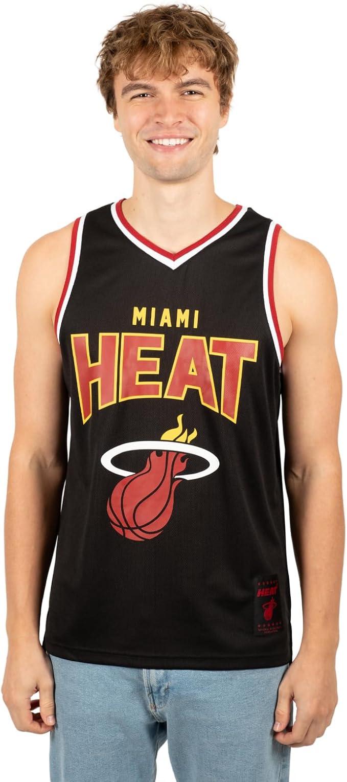 Ultra Game NBA Miami Heat Men's Sleeveless Mesh Tank Top Muscle T-Shirt|Miami Heat - UltraGameShop
