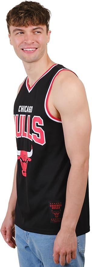 Ultra Game NBA Chicago Bulls Official Men's Sleeveless Mesh Tank Top Muscle T-Shirt|Chicago Bulls - UltraGameShop