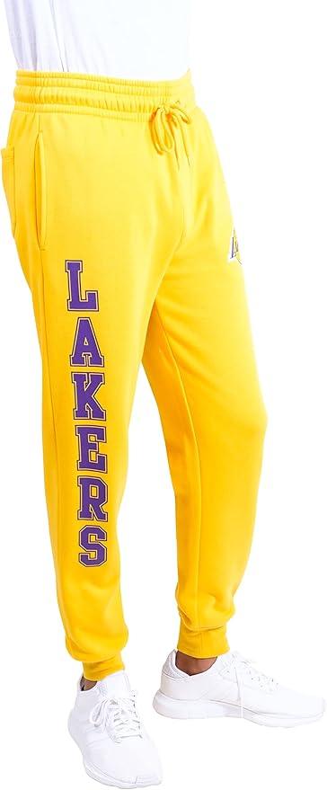 Ultra Game NBA Los Angeles Lakers Men's Super Soft Game Day Jogger Sweatpants|Los Angeles Lakers - UltraGameShop