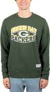 Ultra Game NFL Green Bay Packers Men's Super Soft Ultimate Crew Neck Sweatshirt|Green Bay Packers