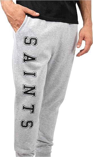 Ultra Game NFL Official Adults Super Soft Game Day Jogger Sweatpants - Unisex, New Orleans Saints|New Orleans Saints