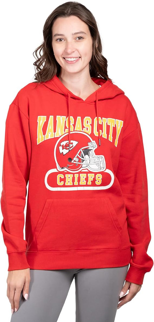 NFL Official Women's Super Soft Hoodie Pullover Sweatshirt|Kansas City Chiefs