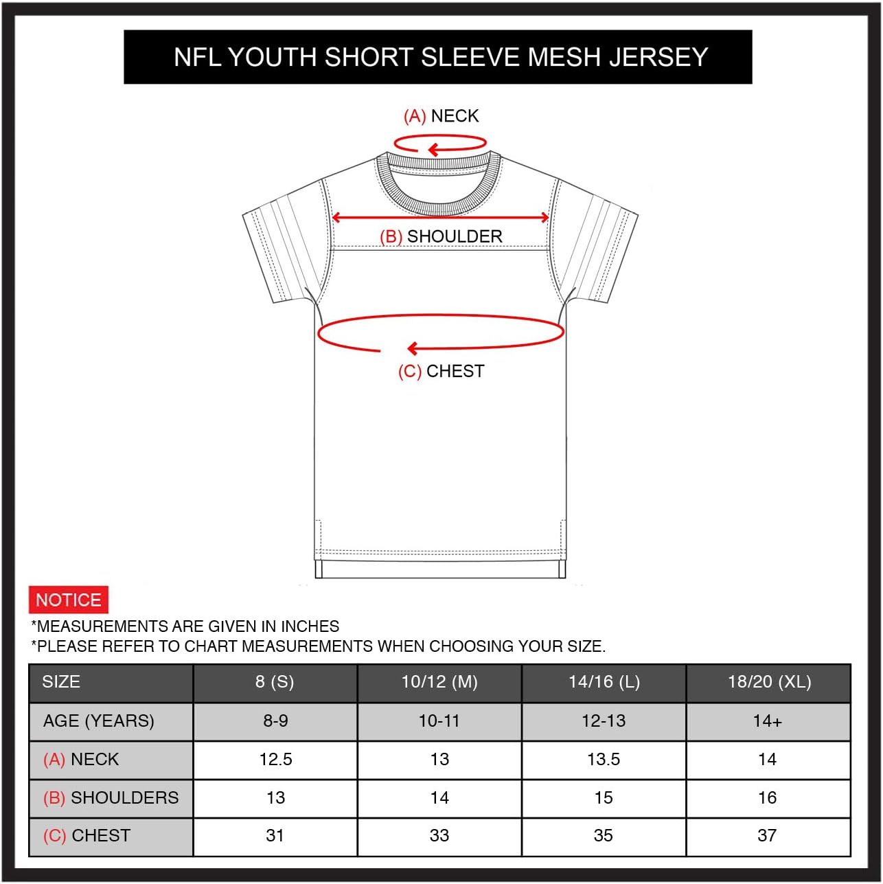 Ultra Game NFL Chicago Bears Youth Soft Mesh Vintage Jersey T-Shirt|Chicago Bears