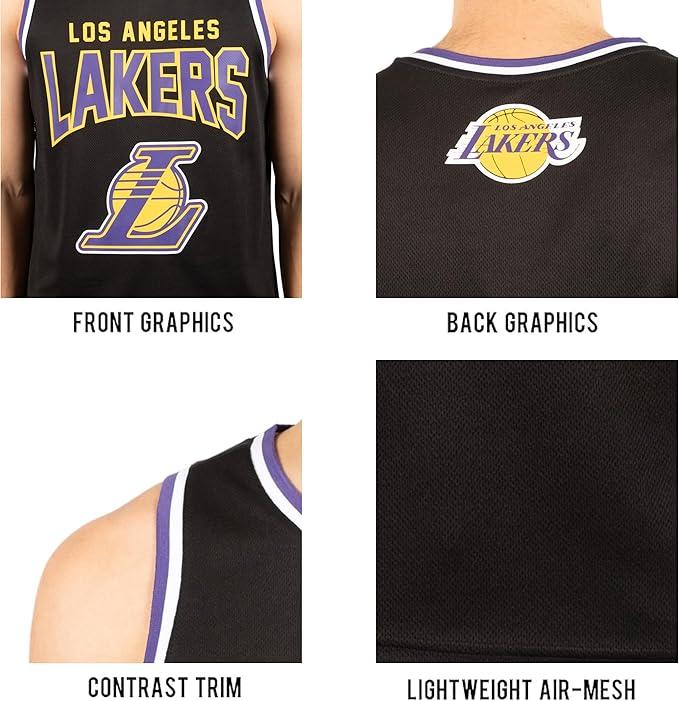 Ultra Game NBA Los Angeles Lakers Men's Sleeveless Mesh Tank Top Muscle T-Shirt|Los Angeles Lakers - UltraGameShop