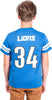 Ultra Game NFL Detroit Lions Youth Soft Mesh Vintage Jersey T-Shirt|Detroit Lions