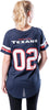 Ultra Game NFL Houston Texans Womens Soft Mesh Varsity Stripe T-Shirt|Houston Texans