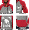 Ultra Game NFL Arizona Cardinals Mens Fleece Hoodie Pullover Sweatshirt Henley|Arizona Cardinals