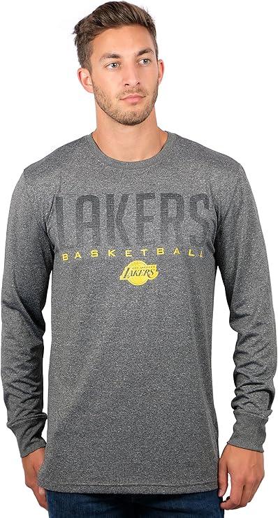 Ultra Game NBA Los Angeles Lakers Men's Super Soft Game Day Long Sleeve T-Shirt |Los Angeles Lakers - UltraGameShop