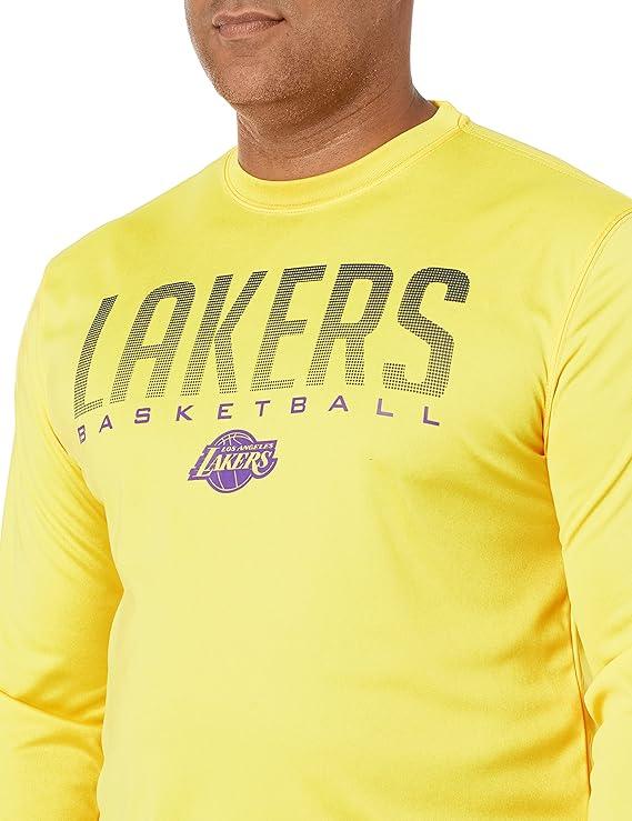 Ultra Game NBA Los Angeles Lakers Men's Super Soft Game Day Long Sleeve T-Shirt |Los Angeles Lakers - UltraGameShop