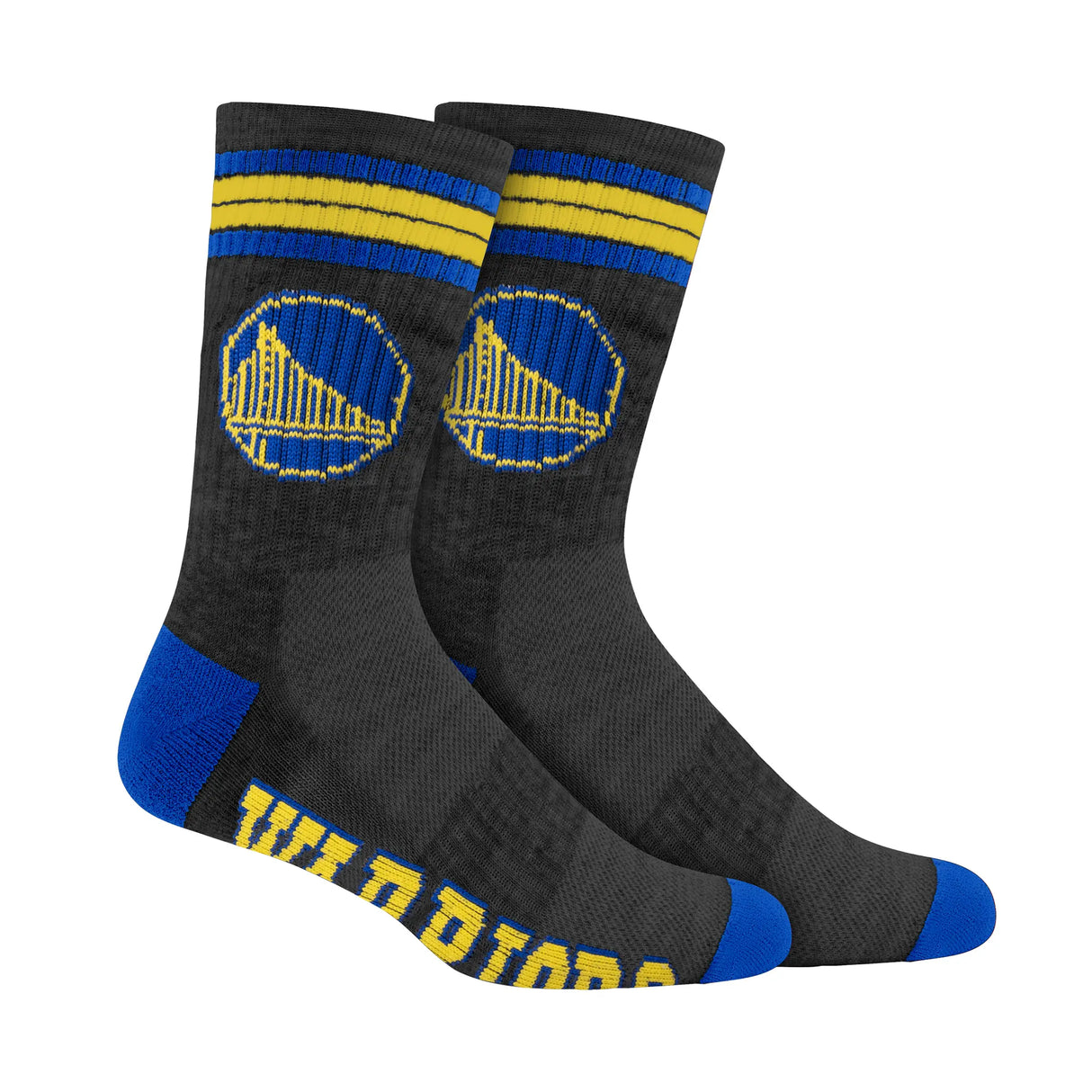 Ultra Game Boys NBA Official Athletic Cushioned Team Crew Socks - 3 Pack | Golden State Warriors