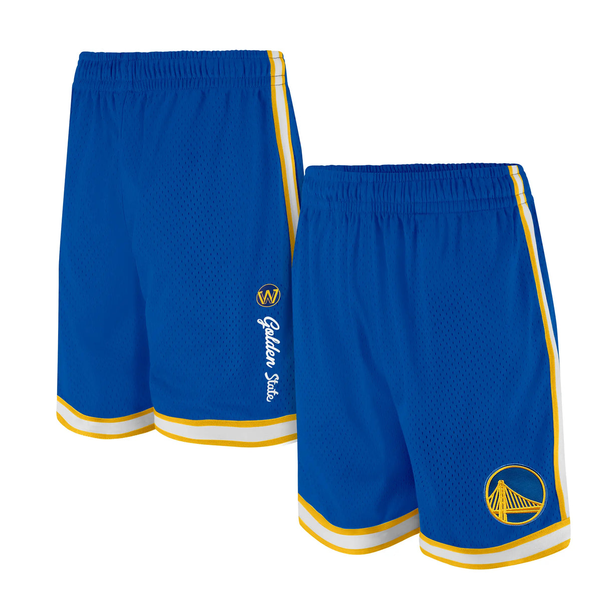 Ultra Game Boys NBA Official Soft Air Mesh Slam Basketball Shorts - Classic Fit | Golden State Warriors