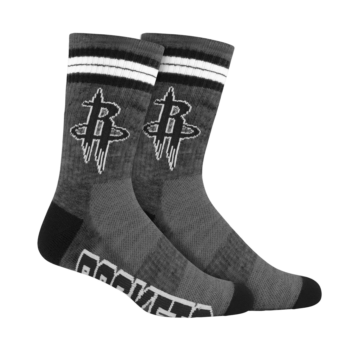 Ultra Game Boys NBA Official Athletic Cushioned Team Crew Socks - 3 Pack | Houston Rockets