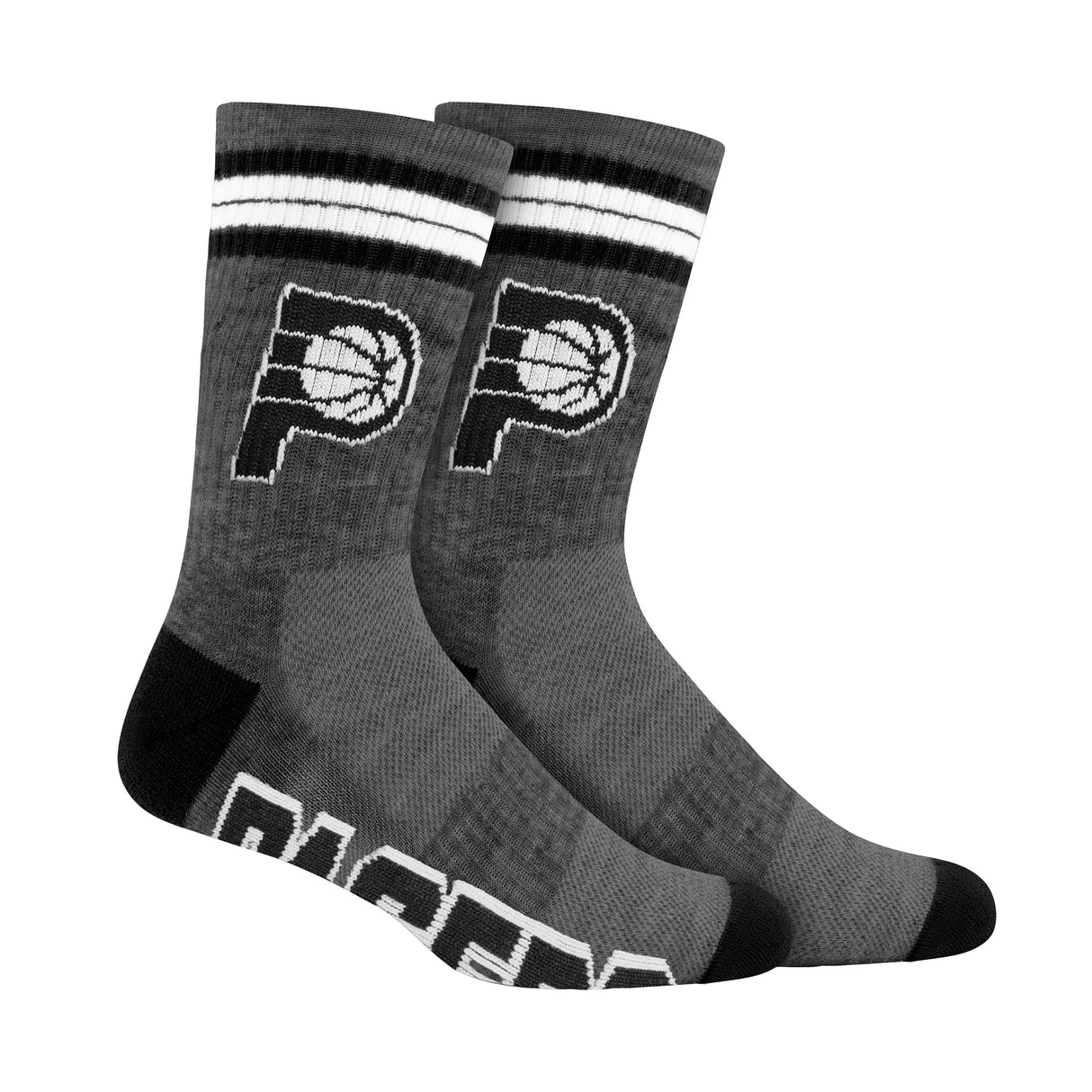 Ultra Game Boys NBA Official Athletic Cushioned Team Crew Socks - 3 Pack | Indiana Pacers