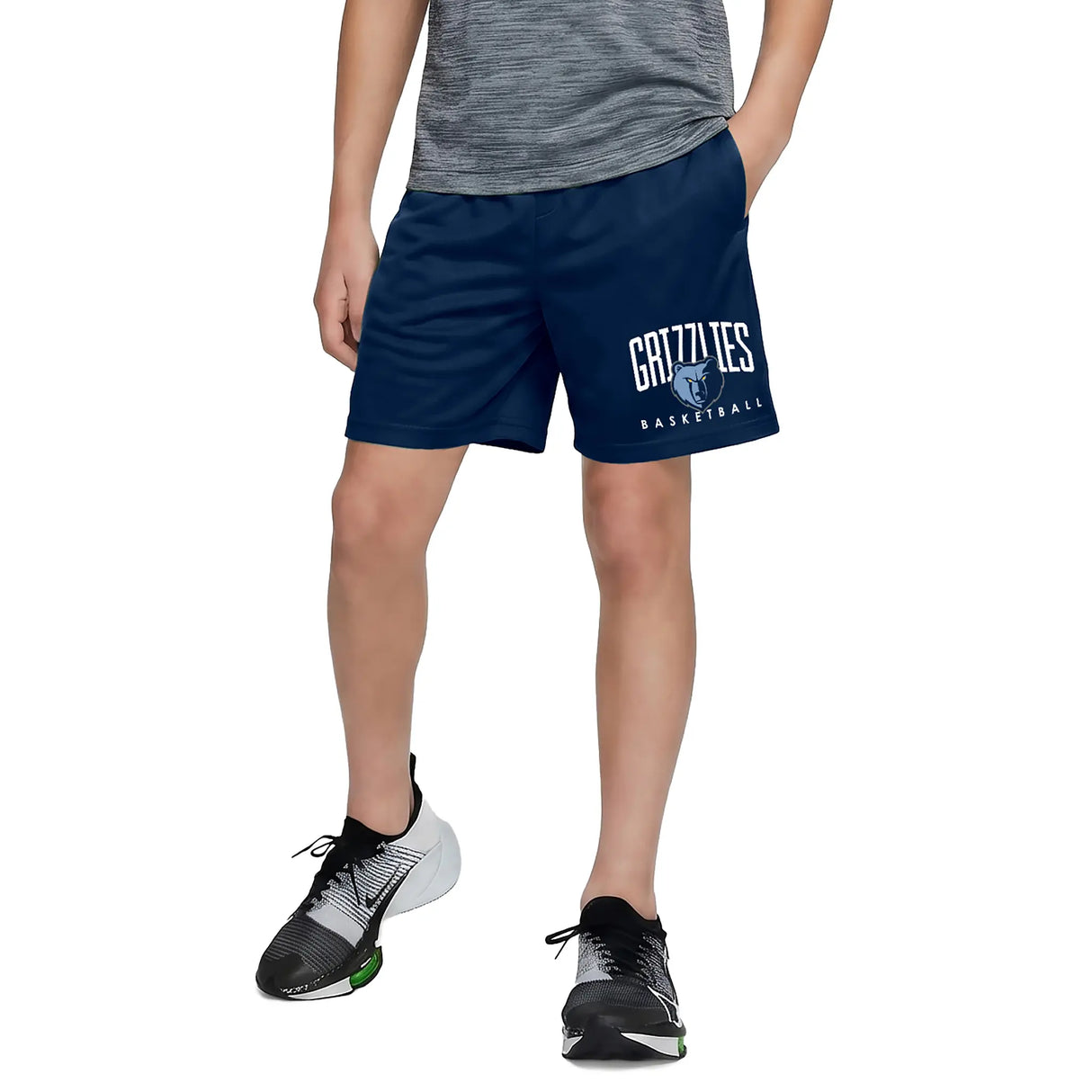 Ultra Game Boys NBA Official Soft Air Mesh Teamster Basketball Shorts - Classic Fit | Memphis Grizzlies