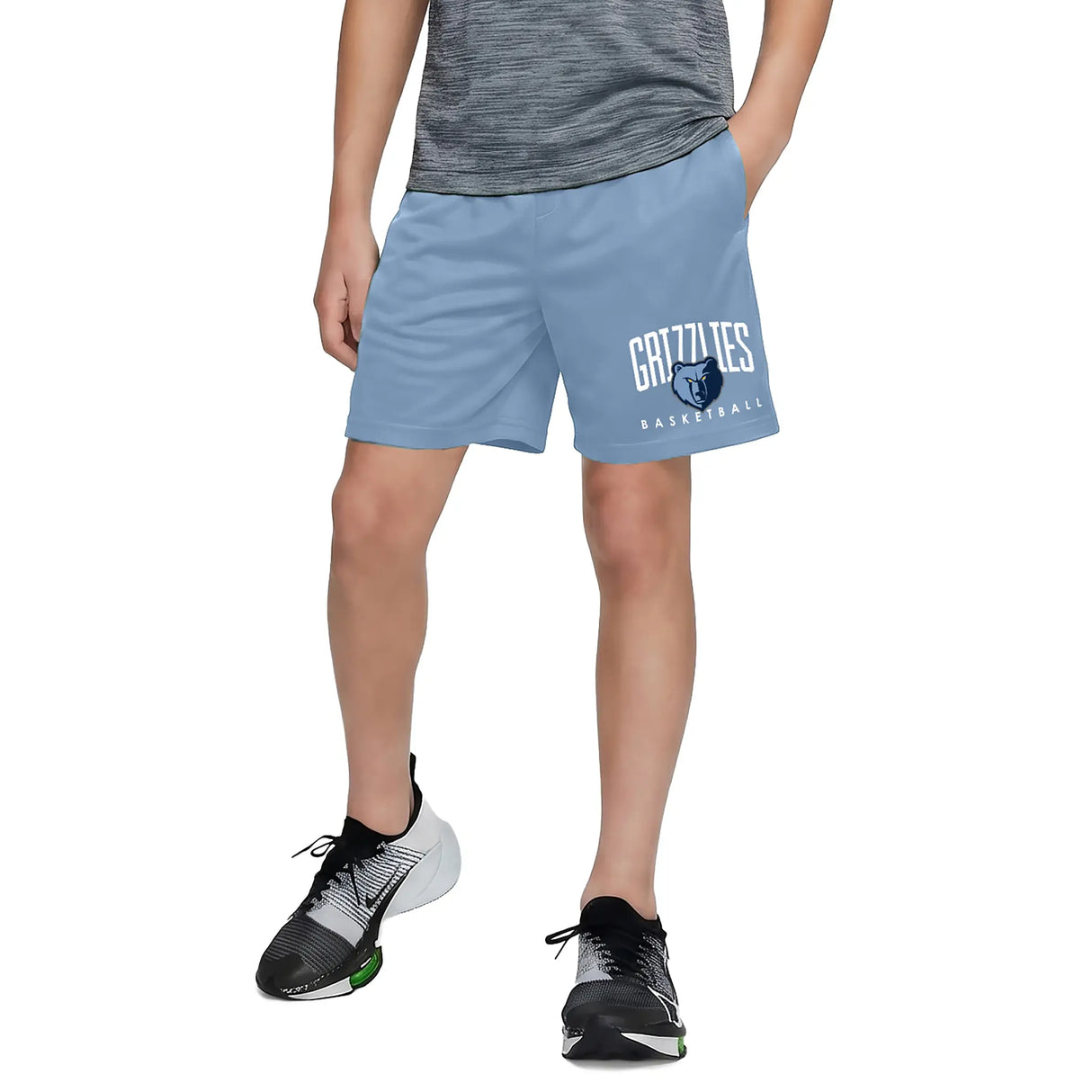Ultra Game Boys NBA Official Soft Air Mesh Teamster Basketball Shorts - Classic Fit | Memphis Grizzlies