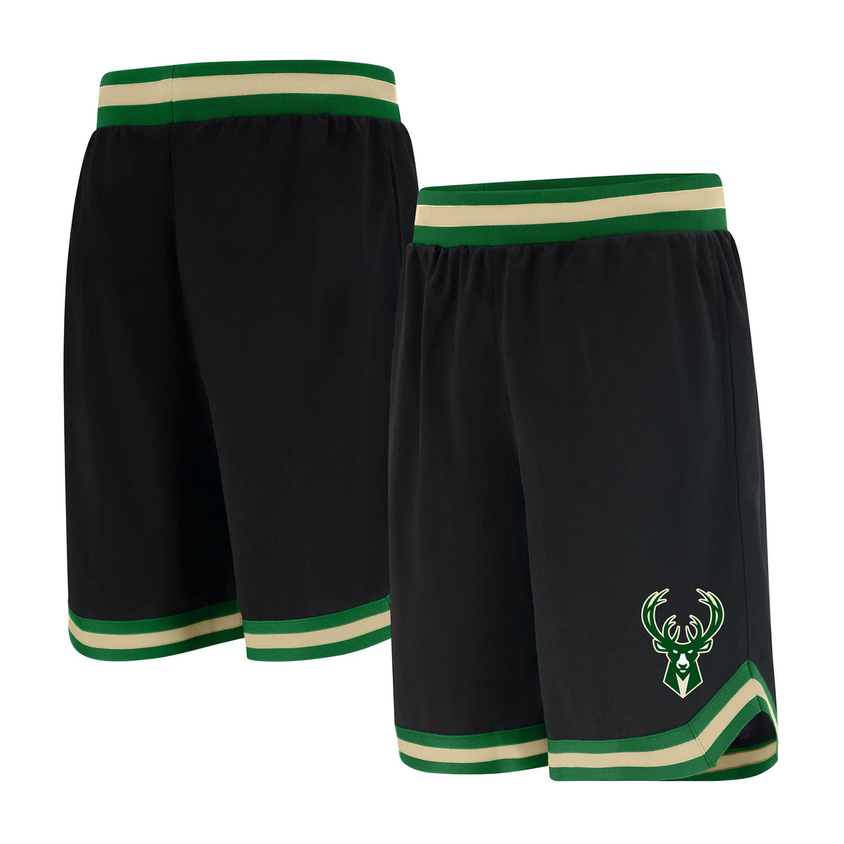 Ultra Game Boys NBA Official Soft Air Mesh Premium Basketball Shorts - Classic Fit | Milwaukee Bucks