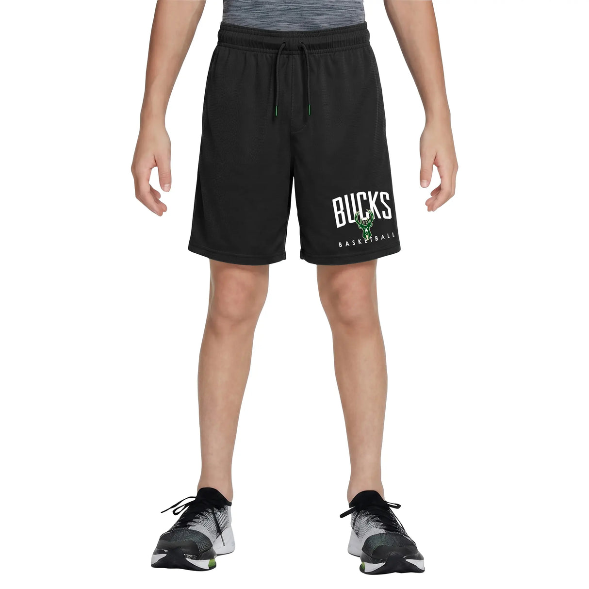 Ultra Game Boys NBA Official Soft Air Mesh Teamster Basketball Shorts - Classic Fit | Milwaukee Bucks