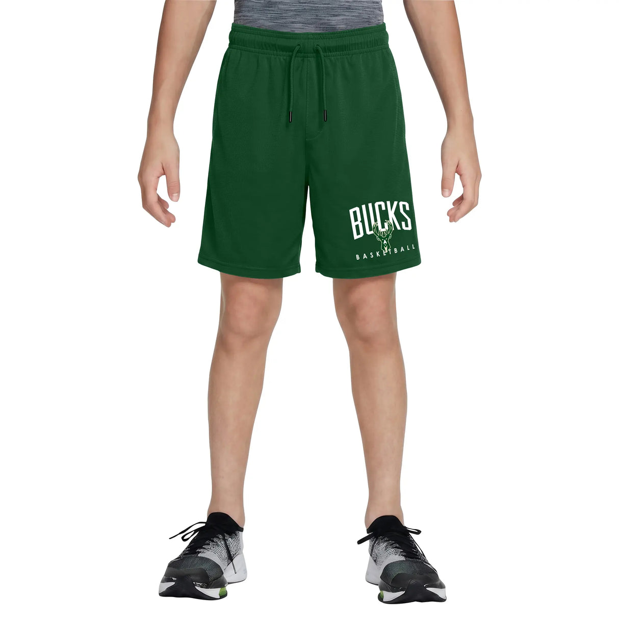 Ultra Game Boys NBA Official Soft Air Mesh Teamster Basketball Shorts - Classic Fit | Milwaukee Bucks