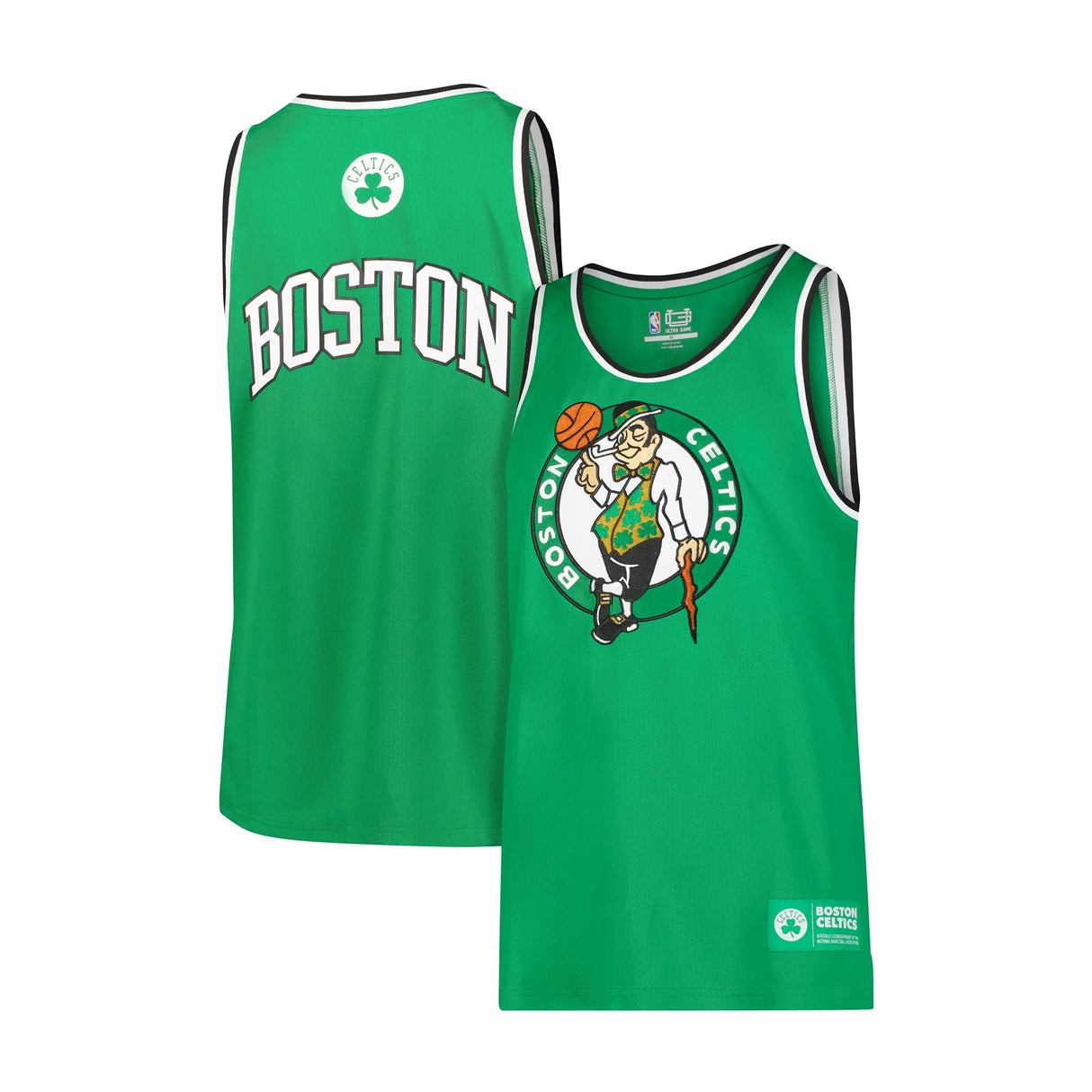 Ultra Game Men's NBA Official Super Soft Jersey Tank Top Muscle T-Shirt | Boston Celtics