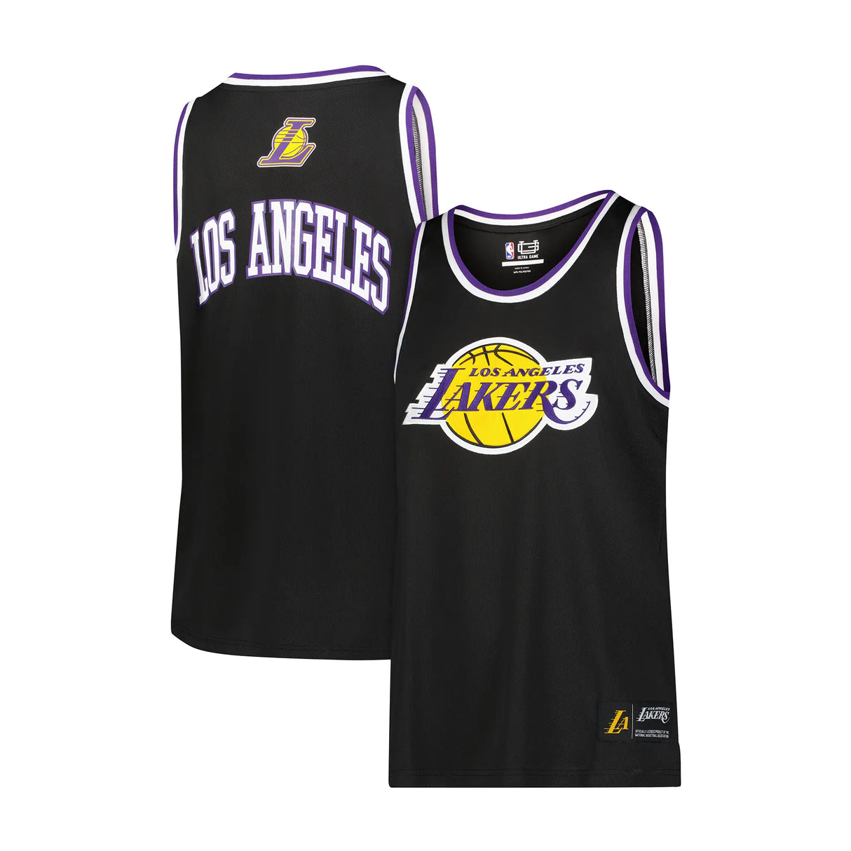 Ultra Game Men's NBA Official Super Soft Jersey Tank Top Muscle T-Shirt | Los Angeles Lakers