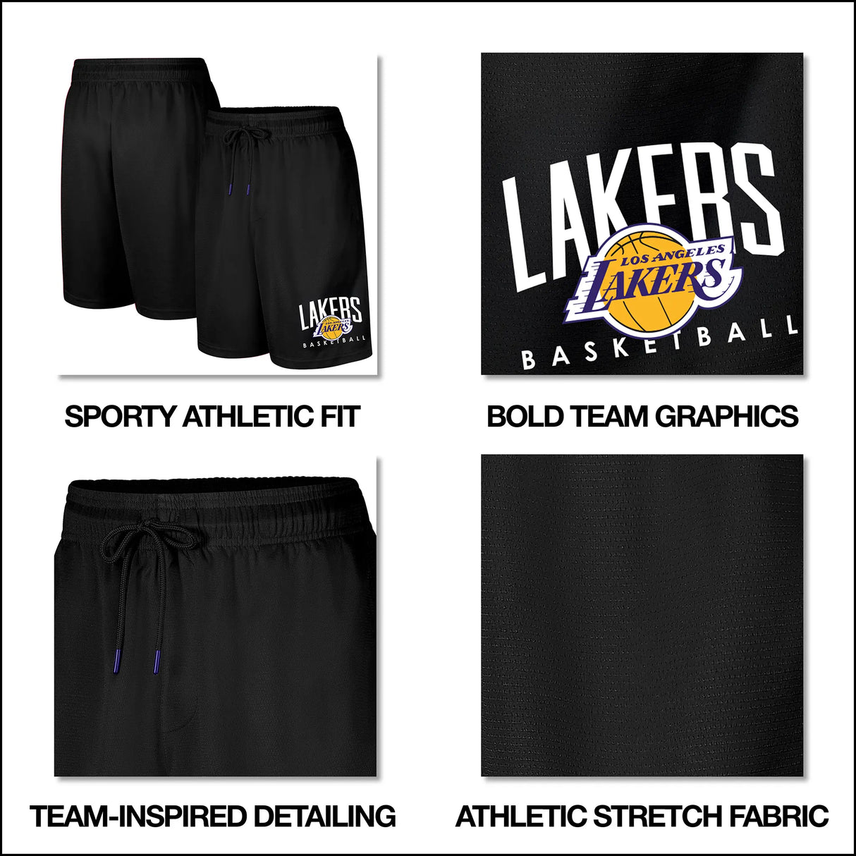 Ultra Game Men’s NBA Official Soft Air Mesh Teamster Basketball Shorts - Classic Fit | New York Knicks