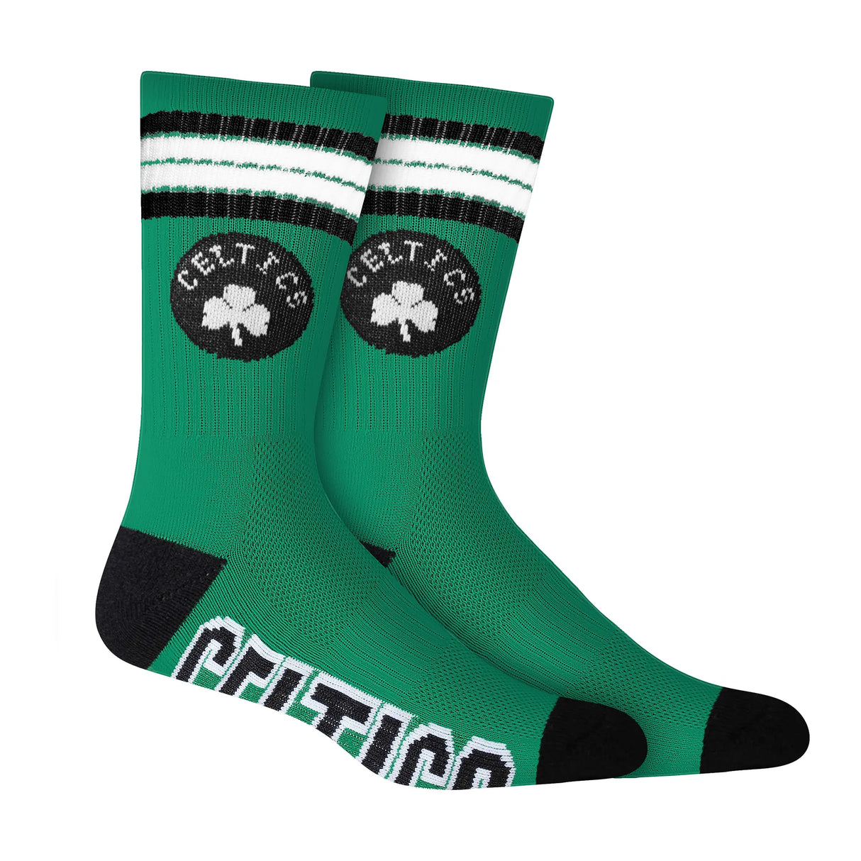 Ultra Game Men's NBA Official Athletic Cushioned Secure Fit Team Crew Socks - 3 Pack | Boston Celtics