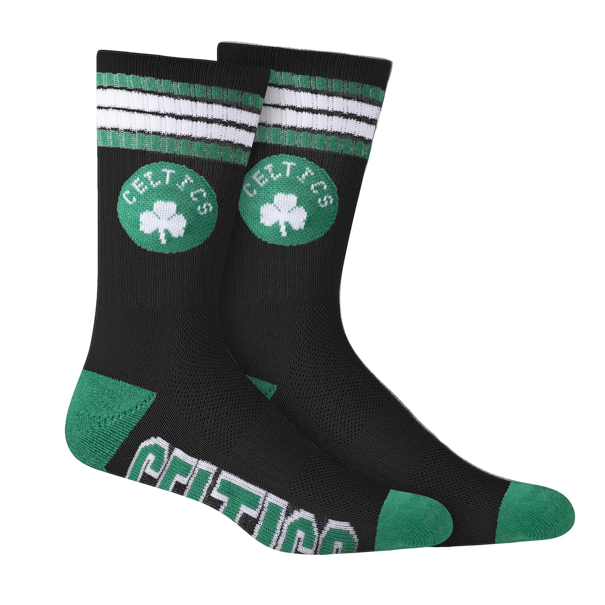 Ultra Game Men's NBA Official Athletic Cushioned Secure Fit Team Crew Socks - 3 Pack | Boston Celtics
