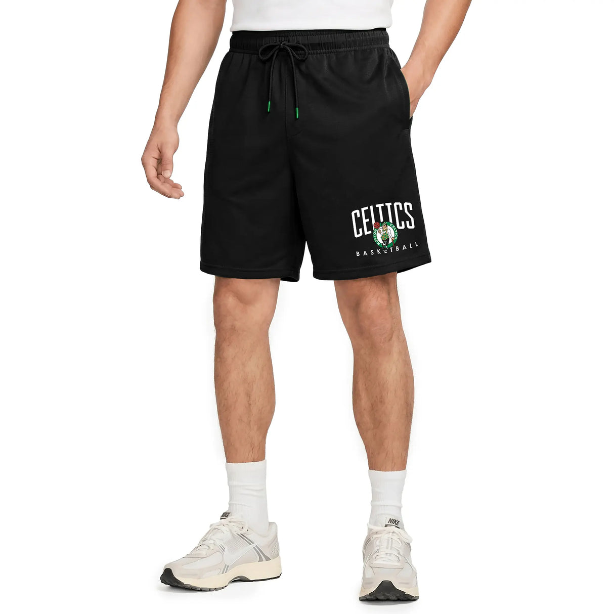 Ultra Game Men’s NBA Official Soft Air Mesh Teamster Basketball Shorts - Classic Fit | Boston Celtics