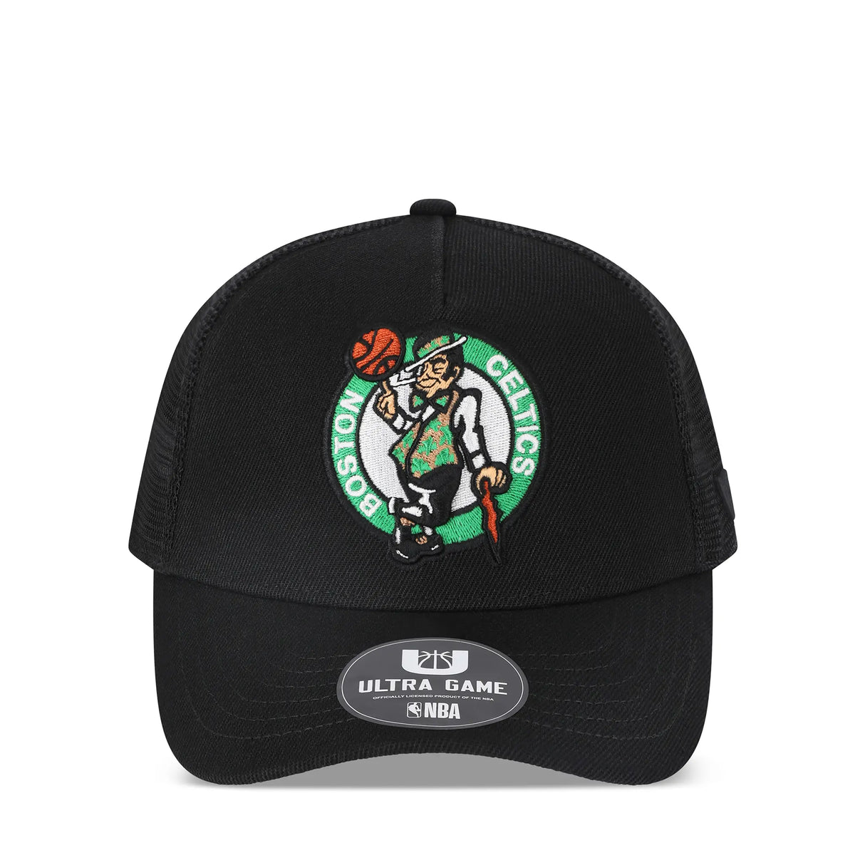 Ultra Game Men’s NBA Official Snap Back All Around The World Trucker Baseball Cap Hat | Boston Celtics