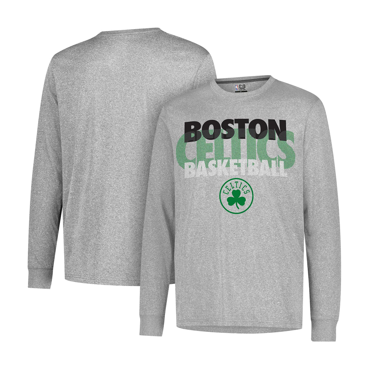 Ultra Game Men’s NBA Official Super Soft Supreme Long Sleeve T-Shirt | Boston Celtics