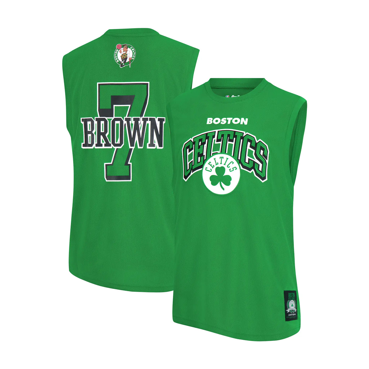 Ultra Game Men's NBA Official Sleeveless Players Mesh Tank Top Muscle T-Shirt | Boston Celtics - Jaylen Brown