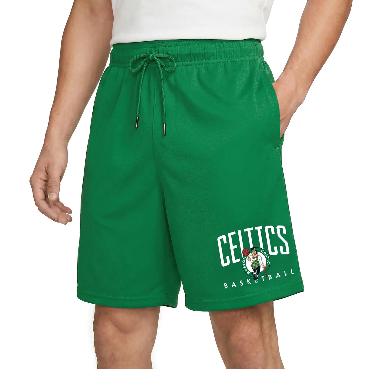 Ultra Game Men’s NBA Official Soft Air Mesh Teamster Basketball Shorts - Classic Fit | Boston Celtics