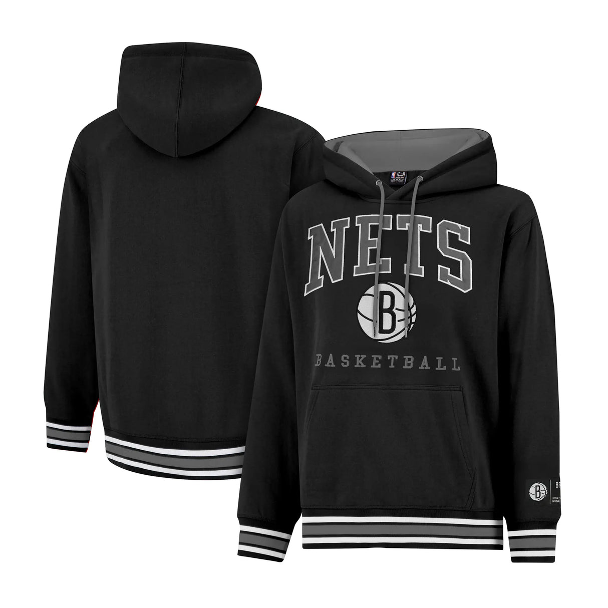 Ultra Game Mens NBA Official Premium Quality MVP Hoodie Sweatshirt | Brooklyn Nets