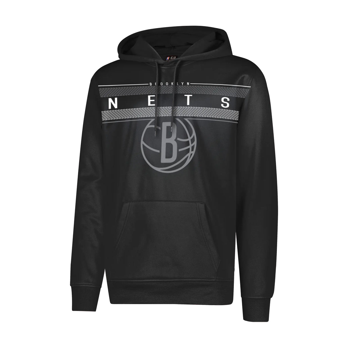 Ultra Game Men's NBA Official Super Soft Midtown Hoodie Sweatshirt | Brooklyn Nets