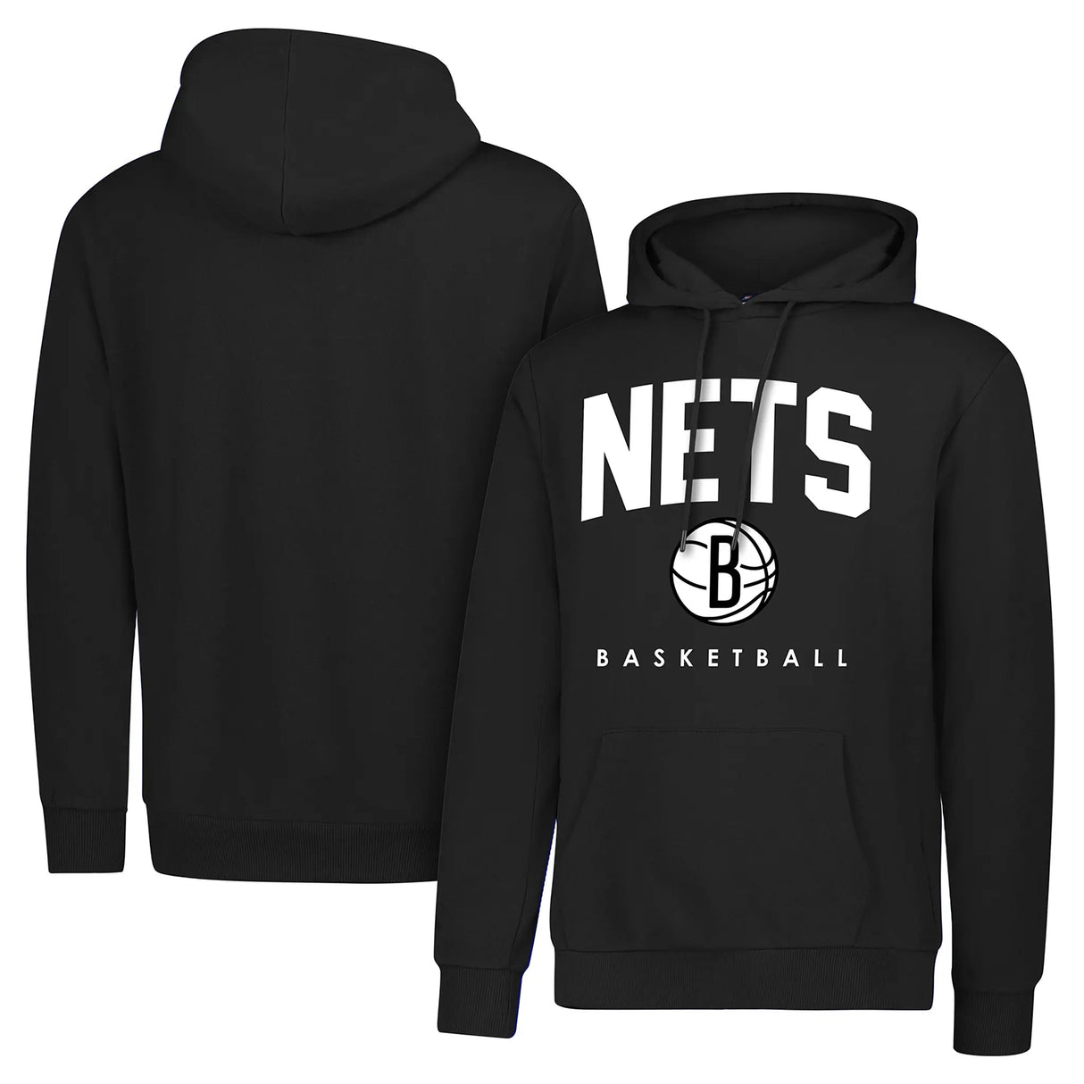 Ultra Game Men's NBA Official Super Soft Teamster Hoodie Sweatshirt | Brooklyn Nets