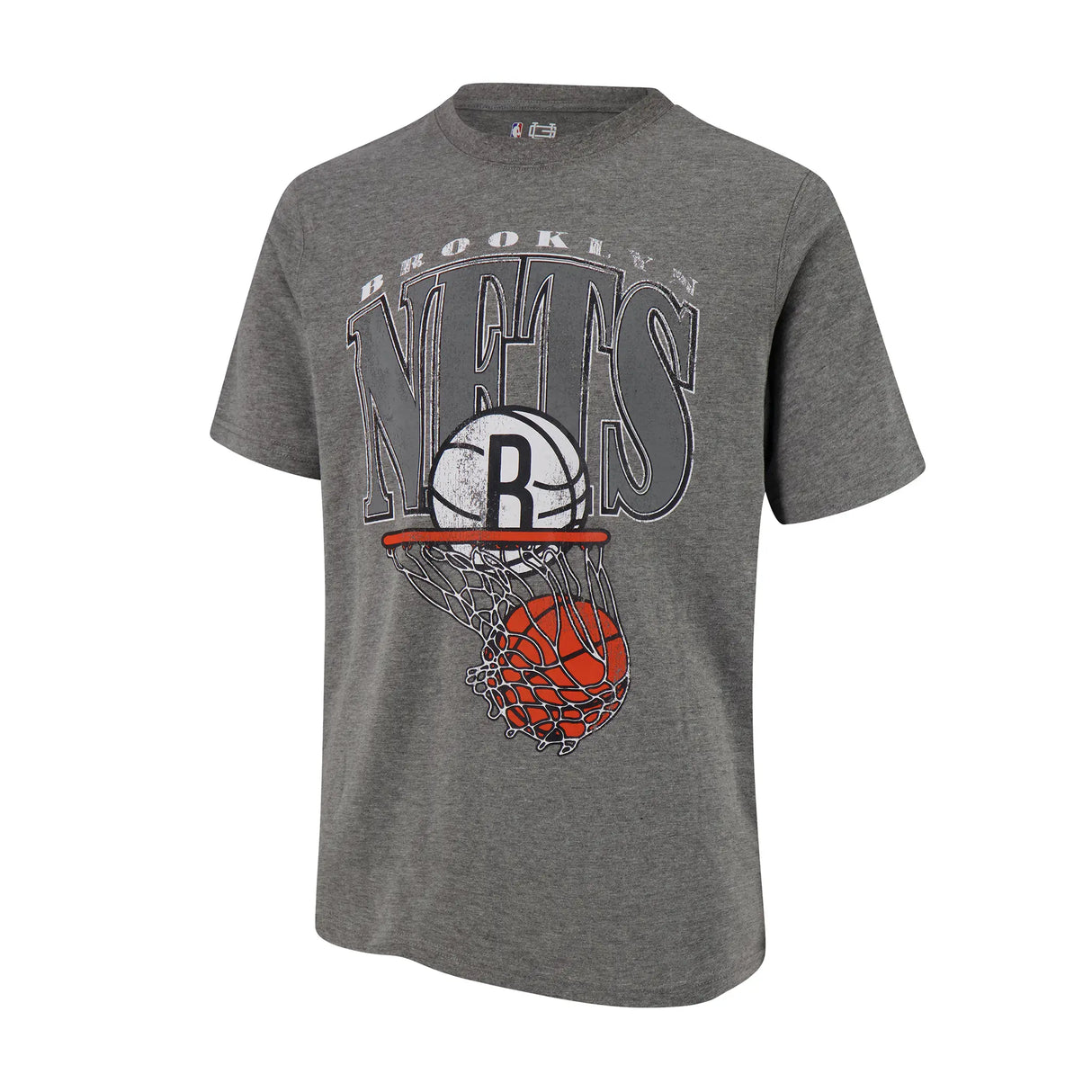 Ultra Game Men's NBA Official Hoops Short Sleeve T-Shirt | Brooklyn Nets