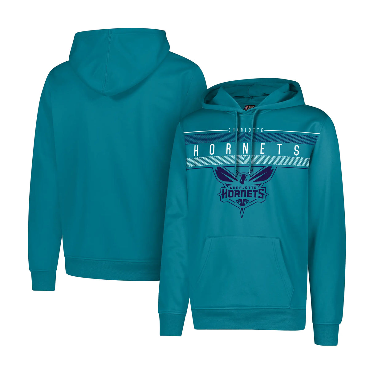 Ultra Game Men's NBA Official Super Soft Midtown Hoodie Sweatshirt | Charlotte Hornets