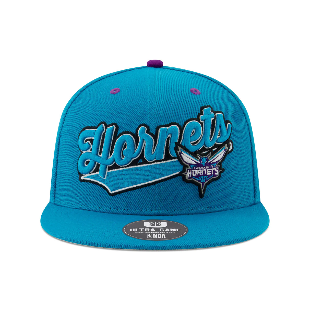 Ultra Game Men’s NBA Official Snap Back 3D Embroidered Team Logo Baseball Cap Hat | Charlotte Hornets
