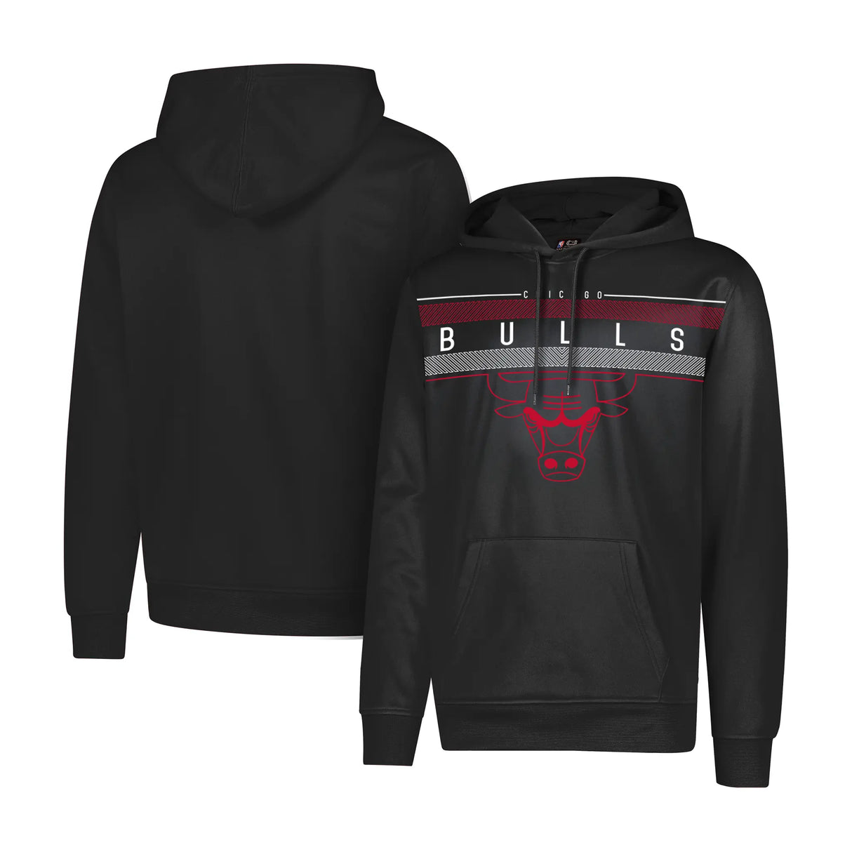 Ultra Game Men's NBA Official Super Soft Midtown Hoodie Sweatshirt | Chicago Bulls