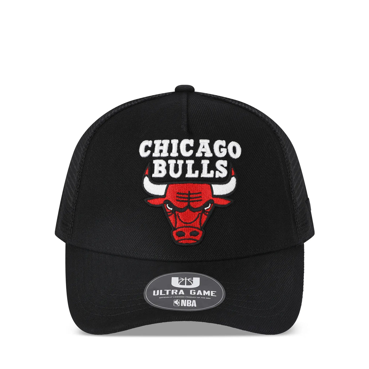 Ultra Game Men’s NBA Official Snap Back All Around The World Trucker Baseball Cap Hat | Chicago Bulls