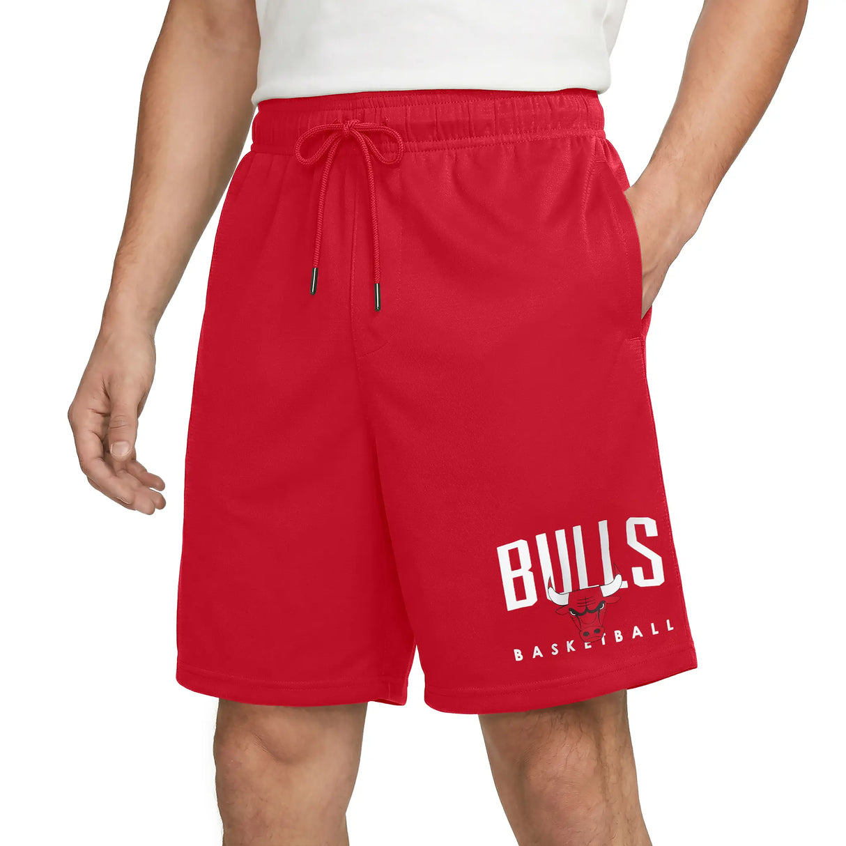 Ultra Game Men’s NBA Official Soft Air Mesh Teamster Basketball Shorts - Classic Fit | Chicago Bulls