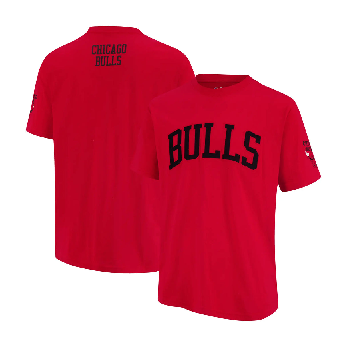Ultra Game Men's NBA Official Embroidered Letters Super Soft T-Shirt | Chicago Bulls